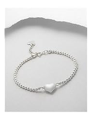 Heart Bracelet In 92.5 Sterling Silver