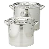 Review   / Metro Stainless Steel Covered Stock Pot - Set of 2