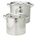 Kitchen & Housewares : Metro Stainless Steel Covered Stock Pot - Set of 2