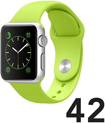 Apple Watch Band 42mm Sport Green Replacement (Fluoroelastomer with Pin-and-Tuck Closure) - Madsen Outlet