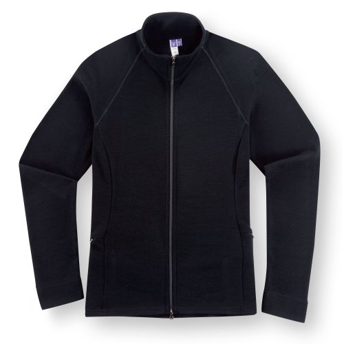 Ibex Women's Shak Full Zip Tee Tee,Black,X-Small