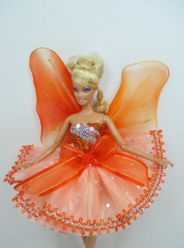 Handcrafted Outfit Clothes Costume Dress Fairytopia Bellerina Fairy Angel for Barbie Doll