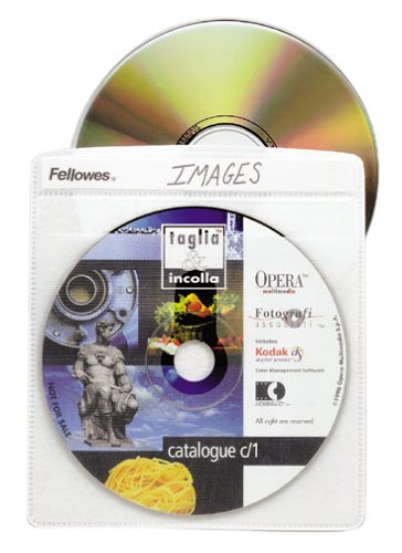 Electronics: Fellowes Double Sided CD Sleeves  25 Pack 