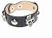 Genuine Leather Black Skull Studded Fashion Bracelet