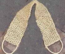 Natural SISAL fiber BACK Strap SCRUBBER BATH shower exfoliate Body NEW
