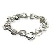 Sterling Silver Heart Link Bracelet