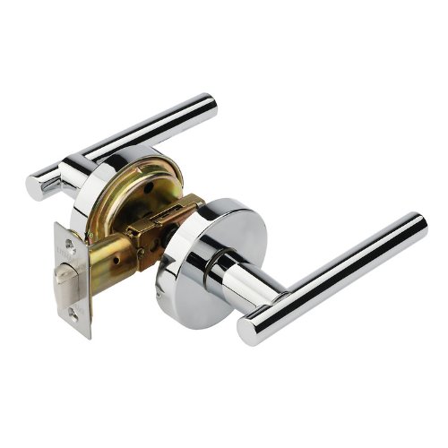 Dynasty Hardware MAN-82-US26, Manhattan Design Passage Function Door Lever Polished Chrome (Hall/Closet)