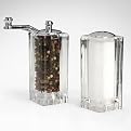 Acrylic Pepper Mill & Salt Shaker Set (4.50")