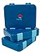 The BEST Bento Box For Kids & Adults- Unique Lunch Box With 4 Different Compartments- Keeps Food Fresh- Dishwasher & Microwave Safe- Great For School or Work- Cool Blue Color- Leak Proof & BPA FREE!