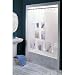 7 Mesh Pocket PEVA Shower Curtain Tub Toy Organizer