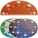 Pack of 50 - 11.5 Gram 'Suit' Poker Chips - Black