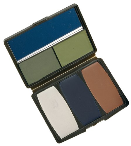 FIVE COLOR WOODLAND CAMOULFAGE FACE PAINT COMPACT FIVE COLOR WOODLAND CAMOULFAGE FACE PAINT COMPACT