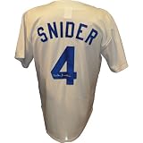 Duke Snider Autographed Brooklyn Dodgers White #4 Jersey