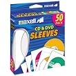 White CD/DVD Sleeves - 50 Pack