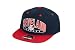 MLB Men's Cleveland Indians Arched Snapback Cap (Navy/Red, Adjustable)