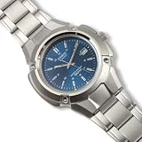 Casio Analog Watch with Blue Face