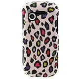 Hard Snap-on Shield RUBBERIZED With COLORED LEOPARD Design Faceplate Cover  ....