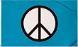 Peace "Sign" Flag - 3 foot by 5 foot Polyester (NEW)