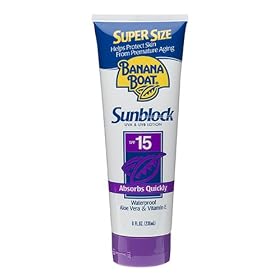 Banana Boat Sunblock Lotion, SPF 15, 8 Fluid Ounces