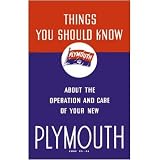 1937 PLYMOUTH Full Line Owners Manual User Guide by Plymouth