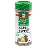 McCormick California Style Coarse Grind Blend Garlic Pepper with Red Bell & Black Pepper, 5.12-Ounce Units (Pack of 6 )