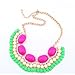 Popular Lovely Gothic Vintage Lady Bubble Fringe Bib Party Statement Necklace