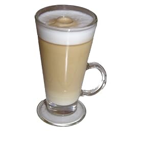 2 x Stylish Latte Glass, Coffee Cup, Mug, Hot Chocolate