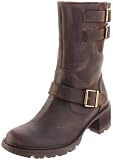 Rockport Women's Anna Buckle Boot,Luggage Distressed Leather,9.5 M US # leather motorcycle luggage