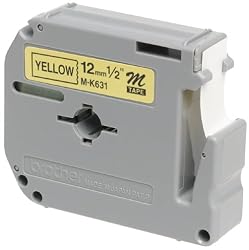 Brother Tape Cartridges 0.5IN Wide Black On Yellow