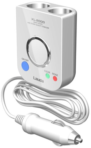 ラウダ ノイズレス電源ソケット「PLUSING」2連WH XL-2000 白