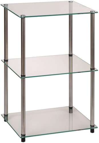 Convenience Concepts Go-Accsense 3 Tier Square End/Lamp Table