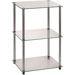 Convenience Concepts Go-Accsense 3 Tier Square End Lamp Table by 