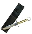 GOLD SURVIVAL KNIFE with KEYCHAIN