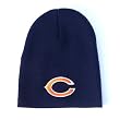 Chicago Bears Classic Knit Beanie in Navy with Embroidered Logo (Officially Licensed NFL Apparel)