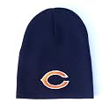 Chicago Bears Classic Knit Beanie in Navy with Embroidered Logo (Officially Licensed NFL Apparel)
