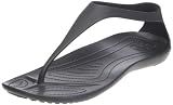 Crocs Womens Sexi Flip Sandal,Black/Black,8 M US