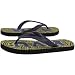 West Virginia Mountaineers Ladies Old Gold-Blue Vintage Paisley Flip Flop