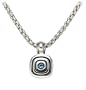 Zina Sterling Silver Pendant With Blue Topaz From The Metro Collection, 17"
