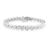 0.50 Carat tw Diamond Tennis Bracelet in Sterling Silver