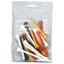 Long Wooden Tees - Mixed Colour