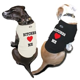 "Bitches Love Me" Black Tee (Size Large)