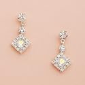 Austrian Crystal Earrings with AB Swarovski Crystal