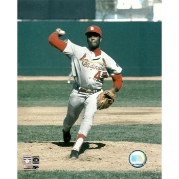 Bob Gibson St. Louis Cardinals Pitching Action 8x10 Photo