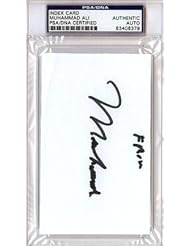 Autographed Ali Photo - 3x5 Index Card #83408379 - PSA/DNA Certified - Autographed Boxing Photos
