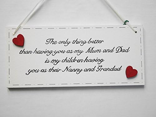 Parents and Grandparents hanging wall plaque