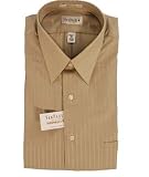 Van Heusen Wrinkle Free Spread Collar Sateen Stripe Dress Shirt