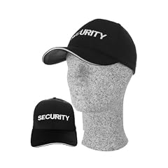Baseball Cap schwarz mit Stick "SECURITY" in wei�