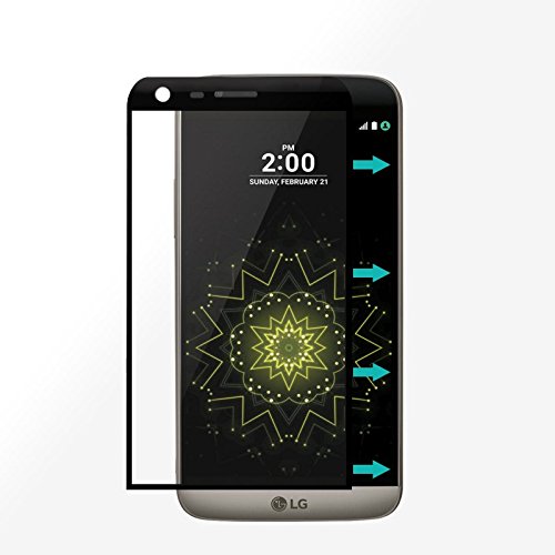 LG G5 Screen Protector, BONGEEK Edge-to-Edge Full Coverage Tempered Glass Screen Protector [9H Hardness Featuring Anti-Scratch] [Ultra High Definition Invisible] - Black