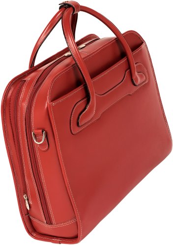 McKleinUSA WILLOWBROOK 94986 Red Detachable-Wheeled Ladies' Briefcase McKleinUSA WILLOWBROOK 94986 Red Detachable-Wheeled Ladies' Briefcase