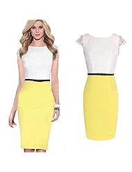 Cocktail General Print Illusion Lace Cotton Bodycon Dress/Party Dress/Tunic 